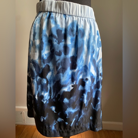 Chicos blue watercolor skirt - Picture 1 of 8